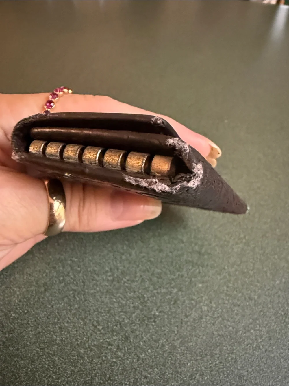 Gucci leather embossed